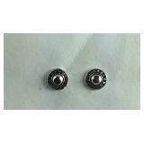 Sterling silver Bali stud earrings