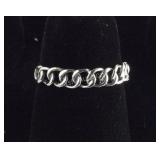 Size 6- Sterling silver link ring