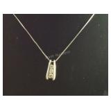 Pendant Three CZ Stones with Sterling Silver