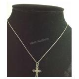Sterling Silver Cross With Marcasites And
