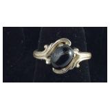 Size 5.50 Sterling Silver Black Onyx Ring 2.1