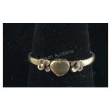 Size 8.75 Vintage Sterling Silver Promise Ring