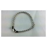 Tiny Sterling Silver Chain Like Bracelet 3.8