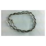 Sterling Silver Wire Bracelet 6 grams, 6"-7"