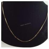 Gold Tone Sterling Silver Necklace Made In
