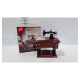 Sewing machine shaped music box