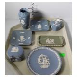 Wedgewood Jasper Ware, seven pieces