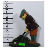Golfer Iron Door stop. About 7" tall.