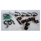 Lot of knobs, curtain rod holders and other misc.
