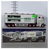 Hess Gasoline toy truck  and race cars.  Still