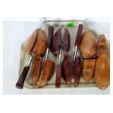 3 sets of wooden shoe keepers.