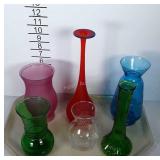 Vase lot, 6 total.