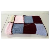 Knitted afghan, 42 x 61