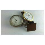 Two pocket watches one is Elgin and Homelite both