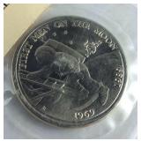 Man on the moon commemorate medallion