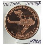Vietnam veteran copper coin