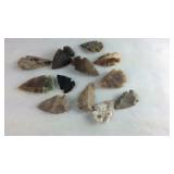 12 arrowheads