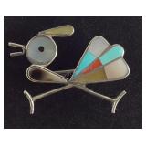 Native American Bird Symbol Sterling Silver