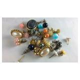 A Bag Of Earrings Some Are Sets And Some May Be