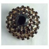 Antique Brooch Of Garnet Stones