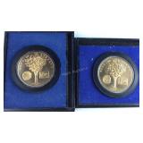 (2) 1972 Bicentennial Commemorative Medals The