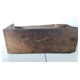 Advertising crate, Snag Proof Footwear, 34 x 14