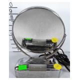 Retro makeup / shaving mirror. Has magnifying