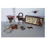Equestrian decor and trinkets
