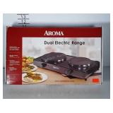 Dual electric range still in box.