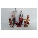 Dolls, three pairs of dolls of the world