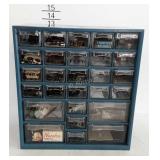 Poly drawer organizer filled with hardware