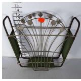 Metal art deco magazine rack.