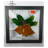 Holiday leaded glass panel