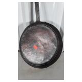 Copper Fireplace Frying Pan, 13" dia. Forged cast