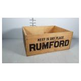 Advertising crate, great graphics, Rumford Baking