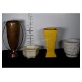 Vase / planter lot. One is Haeger. One is