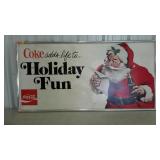 Advertising,  Large Coc-Cola sign, sign is heavy