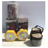 Lighting- two muddy girl solar lanterns, two