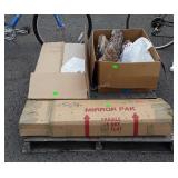 Skid lot, includes shelves, logs for fire place