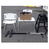 Group lot, includes walking boots parts, clothes