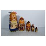 Nesting dolls, set of five