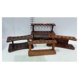 Pipe rack stands, four