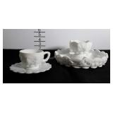 Westmoreland Panelled Grape tea cup with saucer &