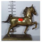 Brass horse figurine. Stands 10" tall.