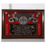 Budweiser King of Beers Advertising Mirror.