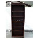 Wall unit Curio/Bookcase 32x84" tall, back has