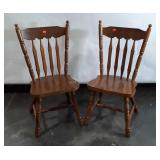 Pair of Dining Chairs, sturdy heavy made, used