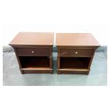 Pair of Nightstands, Mahogany finish used