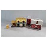 Fisher-Price house, barn and silo