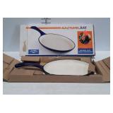 Rachael Ray enamel cast iron 9.5 inch oval fajita